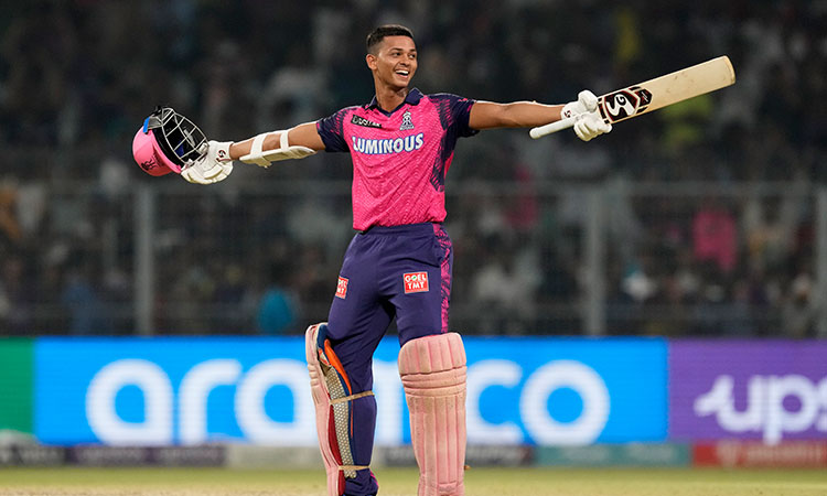 Jaiswal hits IPL's fastest 50 as Rajasthan thrash Kolkata