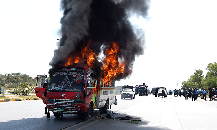 Pakistani rioters burnt 108 vehicles and properties worth Rs6b, claims Punjab interim CM