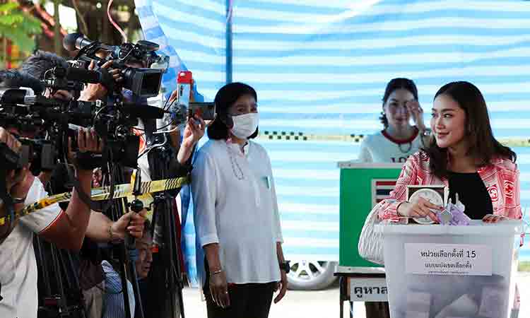 Thai opposition parties lead in partial election results