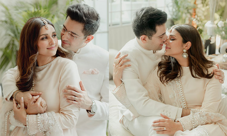 Bollywood star Parineeti Chopra gets engaged to politician Raghav Chadha at glittering ceremony