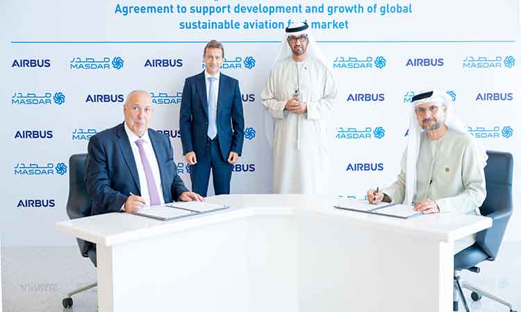 Masdar, Airbus to shore up growth of global sustainable aviation fuel market