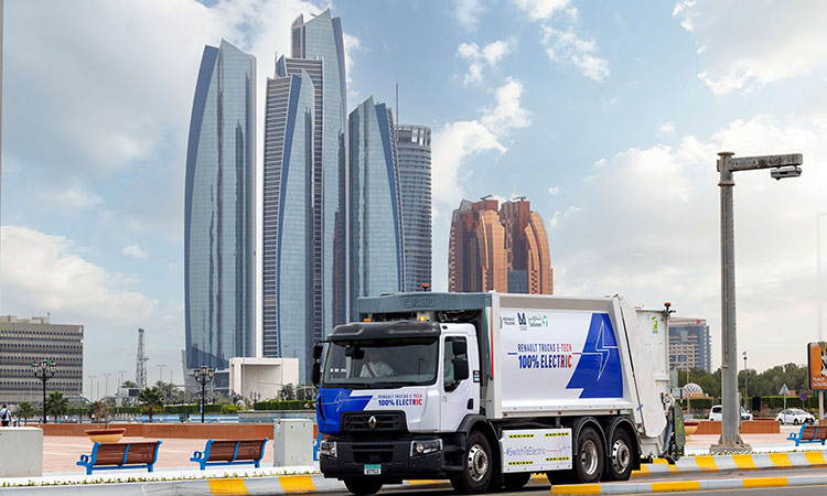 UAE launches first 100%  electric truck for waste