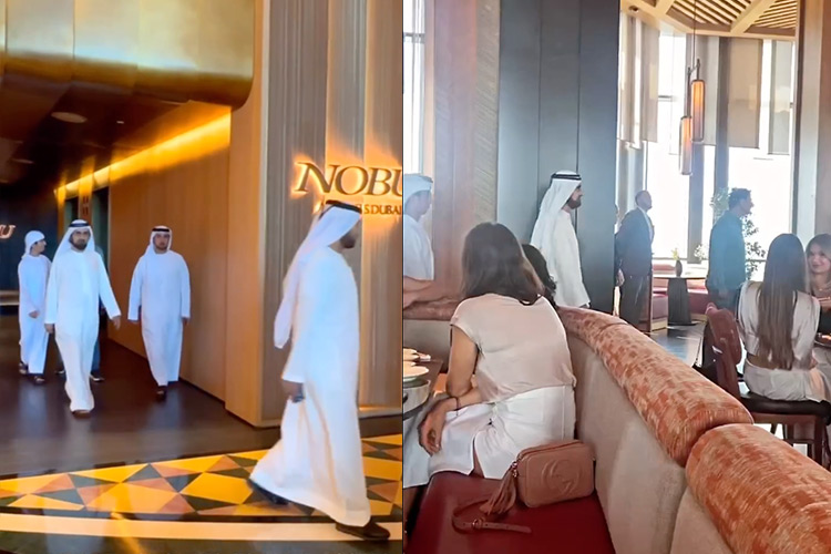 VIDEO: Sheikh Mohammed casually walks into a Dubai restaurant, surprises diners 