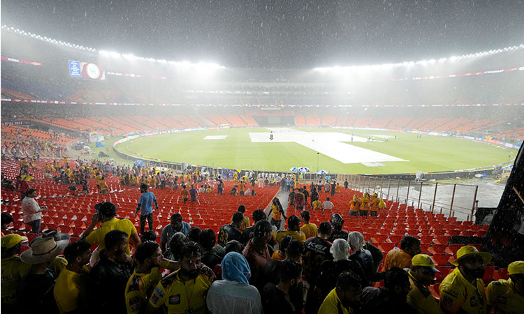 Rain forces IPL final between Gujarat and Chennai into reserve day for the first time