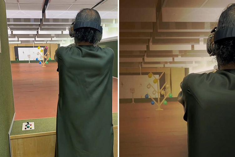 VIDEO: Sheikh Mohammed displays remarkable marksmanship at a shooting range in Dubai