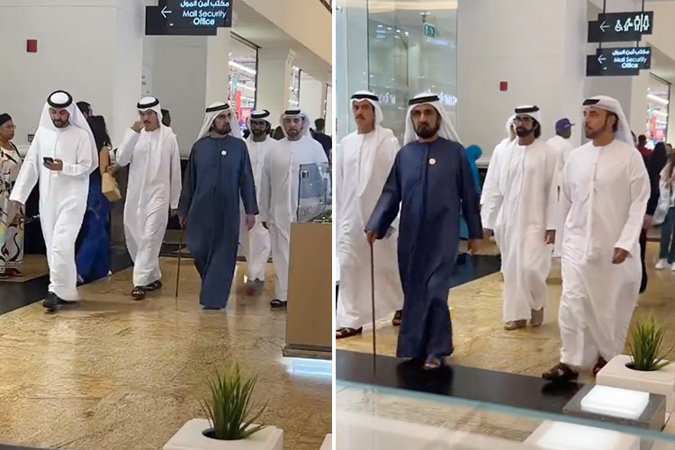 VIDEO: Sheikh Mohammed visits Mall of the Emirates without security, surprises shoppers