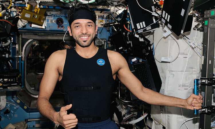 Emirati astronaut Neyadi wears Bio-Monitor smart shirt to track his health at ISS