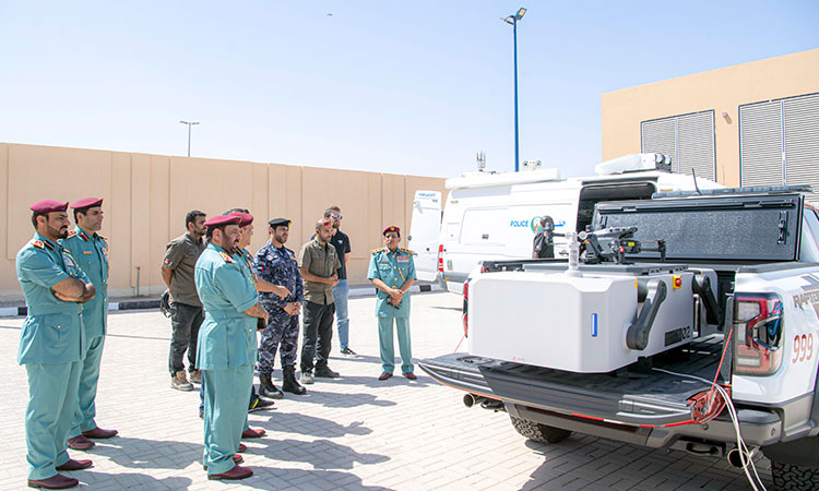 RAK Police inaugurate platform for advanced drones for aerial photography