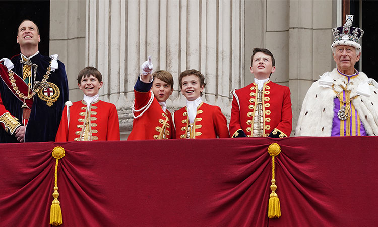 Young British royals step forward at King Charles coronation