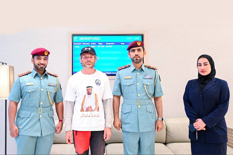 VIDEO: Sharjah Police help cash-strapped European tourist return home