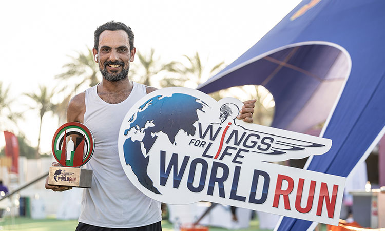 Matar wins Wings for Life World Run in Dubai with incredible 37km effort