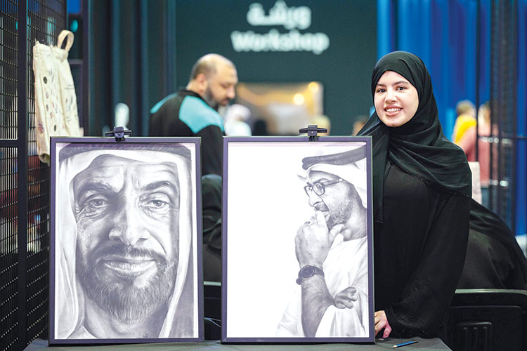 Meet the Emirati artist who creates stunning black-and-white portraits of UAE leaders