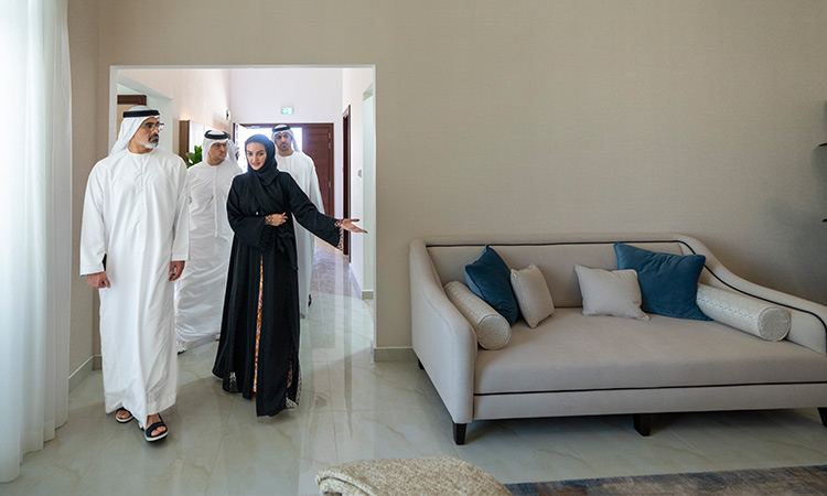 Sheikh Khaled opens and inspects housing project in Sweihan