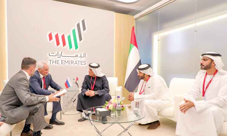 Ras Al Khaimah Ruler meets Russian Deputy Prime Ministers at St. Petersburg International Economic Forum