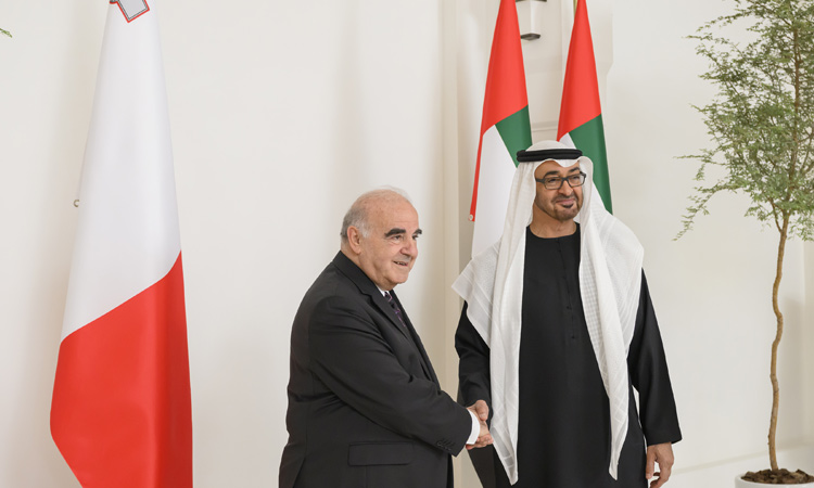 UAE, Malta Presidents review a number of regional and international issues