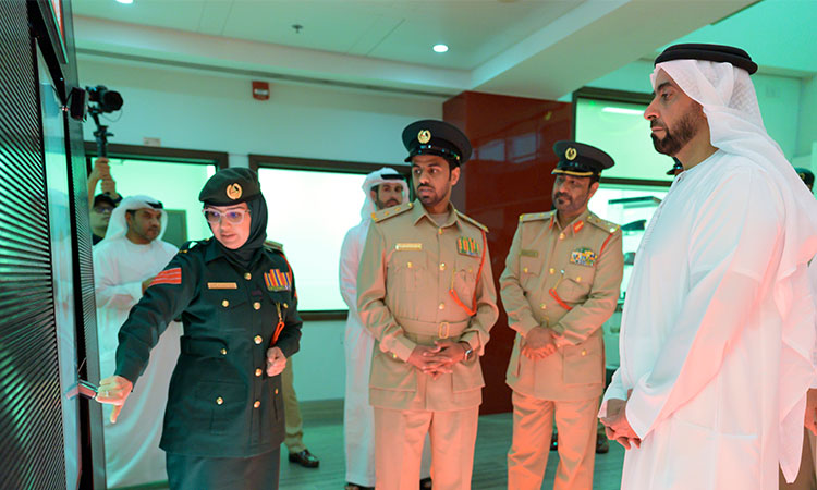 Sheikh Saif Bin Zayed pays visit to world's first smart police station in Dubai