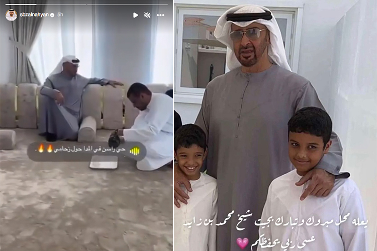 VIDEO: UAE President visits house of Emirati man in Al Falah area, casually shares gahwa