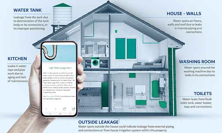 DEWA urges customers to periodically check internal water connections