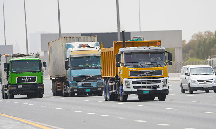 Heavy vehicles weighing over 65 tonnes will not be allowed on UAE roads from 2024