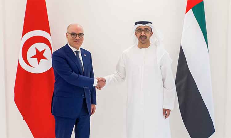 Abdullah Bin Zayed receives Tunisian Foreign Minister