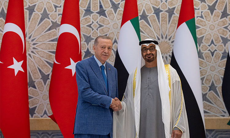 UAE President Mohamed Bin Zayed and Turkish leader Erdogan reinforce bilateral ties