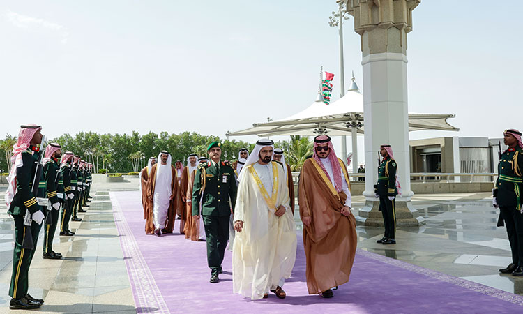 Sheikh Mohammed arrives in Jeddah to attend Gulf-Central Asia Summit