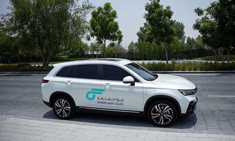 Sharjah Taxi starts testing its electric vehicles at Sharjah International Airport