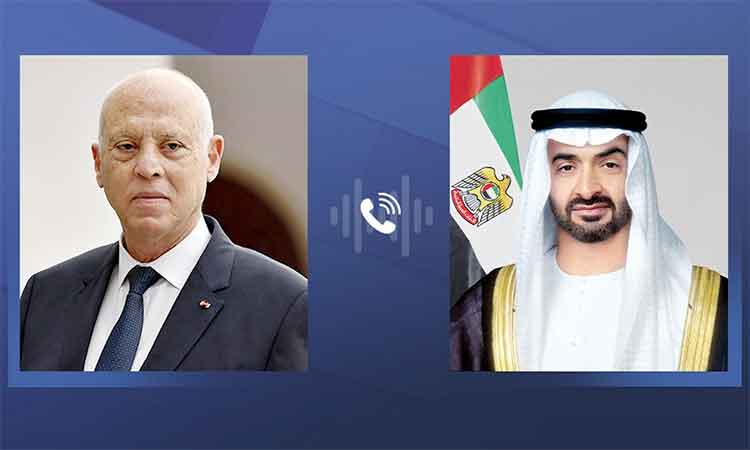 UAE President receives phone call from President of Tunisia