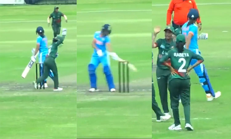 India women's cricket captain smashes stumps, criticises umpires after Bangladesh tie 