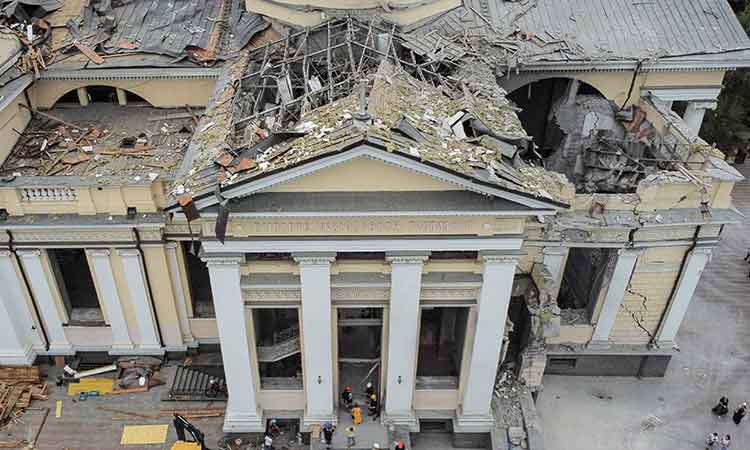 Russia strikes Odesa’s historic Orthodox cathedral