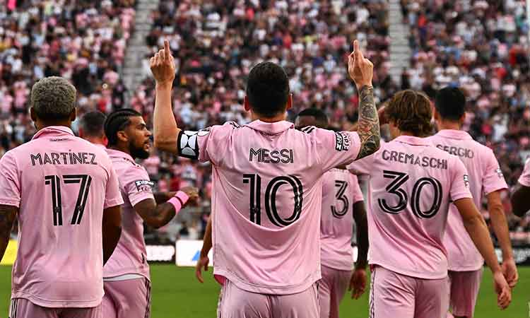 Messi scores twice as Inter Miami crush Atlanta United