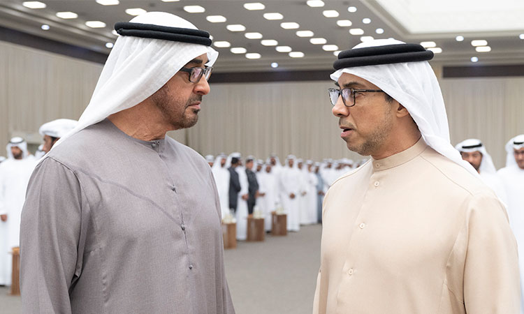 Sheikh Mohamed, Sheikh Mansour receive condolences from Saudi Crown Prince on Saeed Bin Zayed's passing