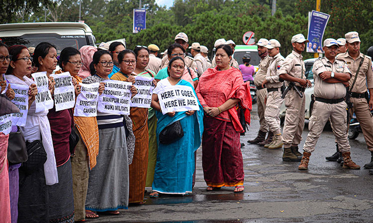 Indian opposition MPs visit violence-wracked state in bid to pressure Modi's government