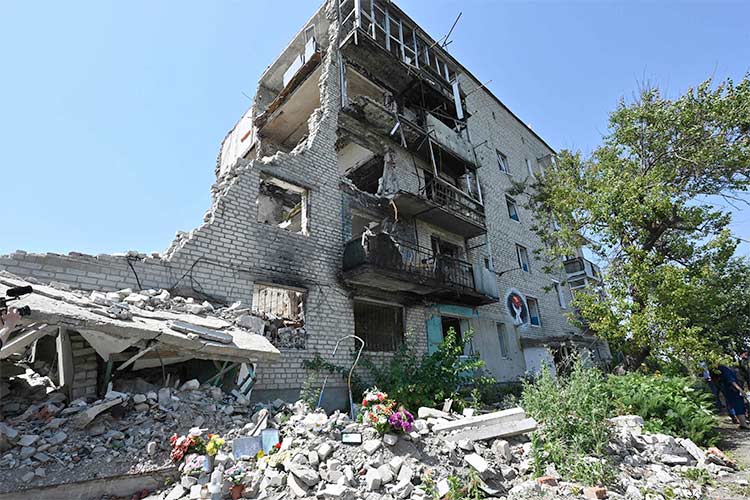 The conflict continues to damage Ukraine