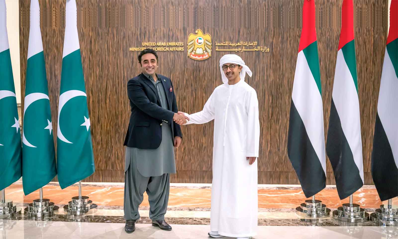 Abdullah Bin Zayed receives Pakistan’s Foreign Minister