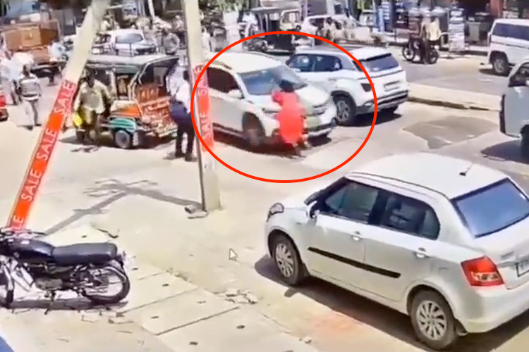 Woman dragged on bonnet of car in India's Rajasthan, video goes viral