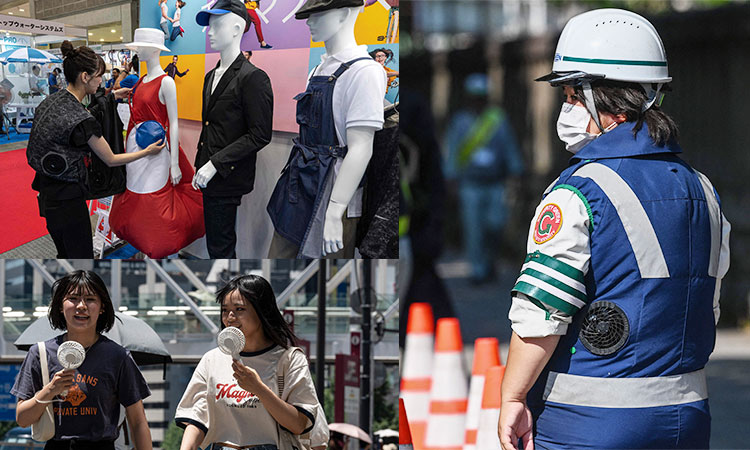 Japanese turn to wearable tech to beat the heat