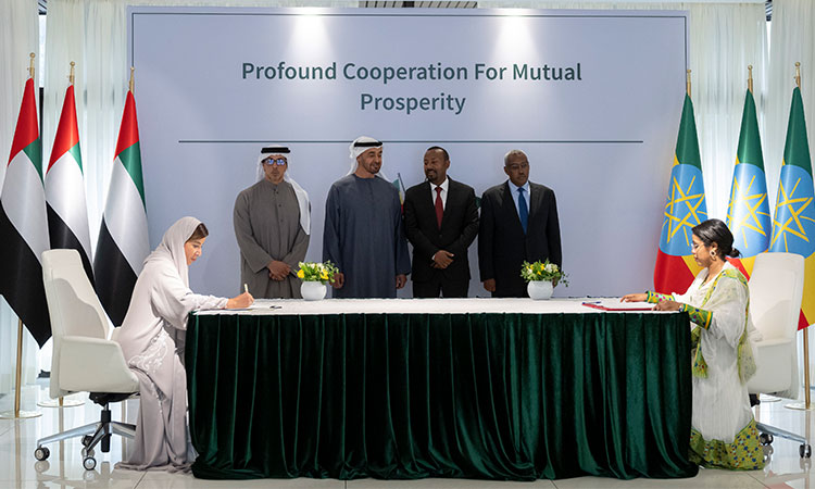 UAE President, Ethiopian PM witness signing of bilateral MoUs and agreements 