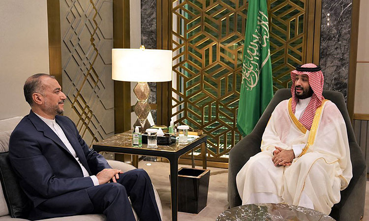 Iranian foreign minister meets Saudi Crown Prince Mohammed Bin Salman