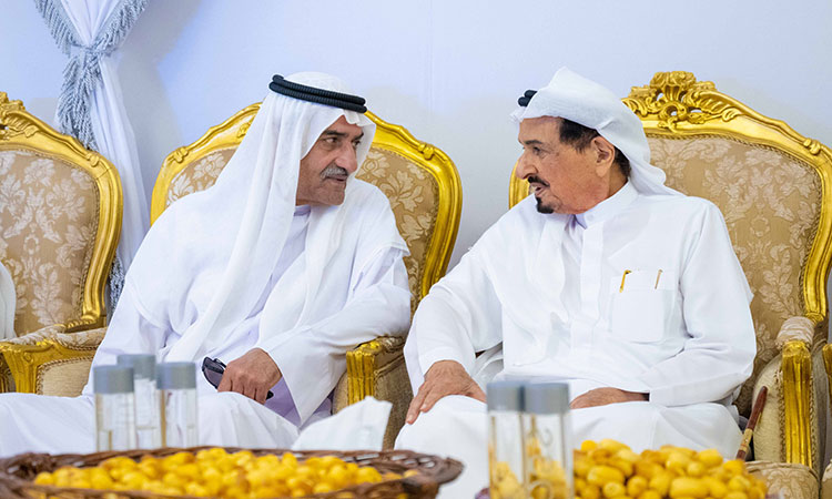 Ajman Ruler receives condolences on Saud Bin Abdullah Al Nuaimi's passing