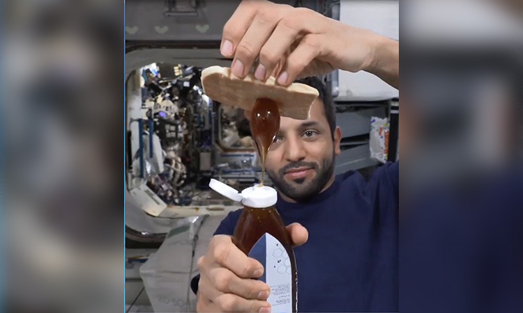 Neyadi enjoys honey and bread snack at the ISS, explains its benefits for astronauts