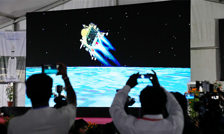  In historic first, India's Chandrayaan-3 spacecraft lands safely on moon