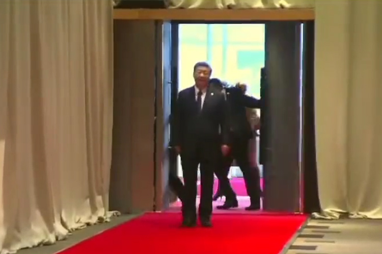 VIDEO: Security guard blocks and pushes away ‘suspicious’ aide to Xi Jinping at BRICS Summit 