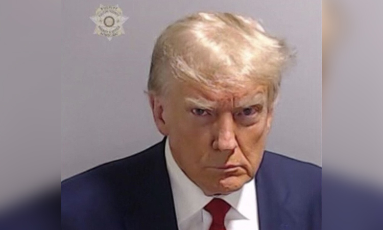 Trump's Georgia jailhouse mug shot makes history