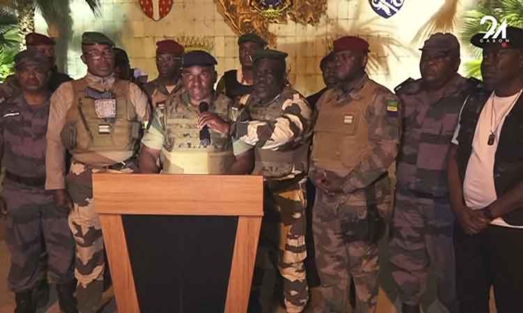 VIDEO: Gabonese military officers announce they have seized power