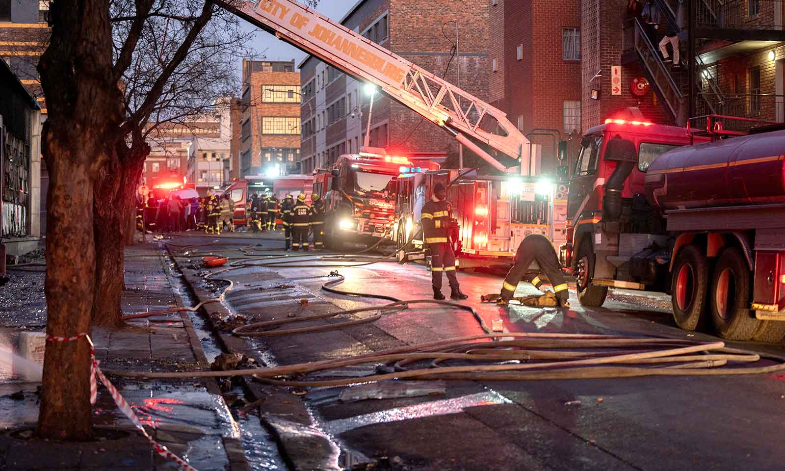 Over 70 killed as fire guts Johannesburg apartment block