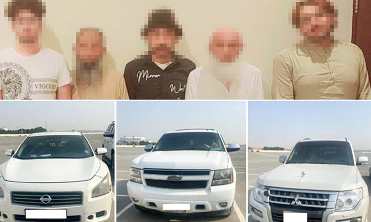 Dubai Police arrest a gang of beggars using vehicles with neighbouring countries' plate numbers