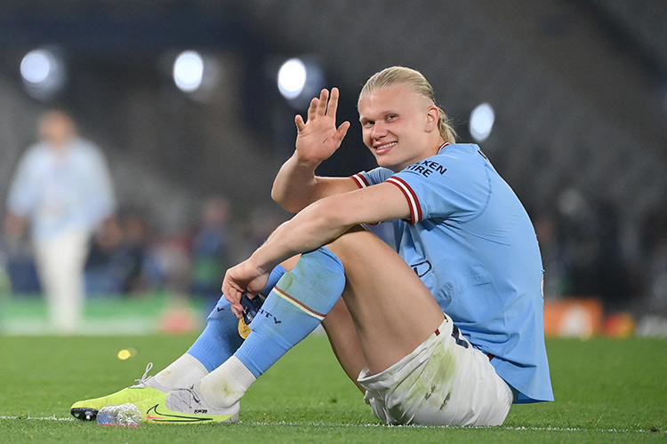 Manchester City striker Erling Haaland tapes his mouth shut at night