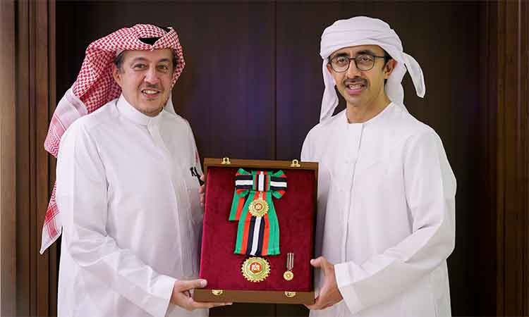 UAE President confers ‘Zayed the Second Medal’ on Saudi Ambassador