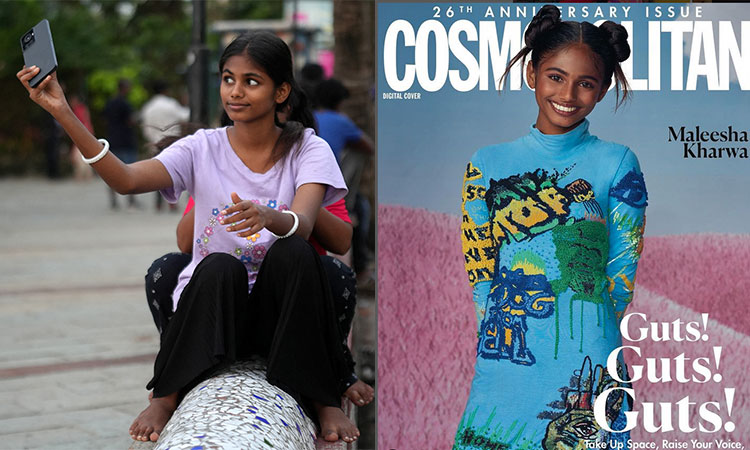 Chance encounter transforms girl from Mumbai slum into teenage model